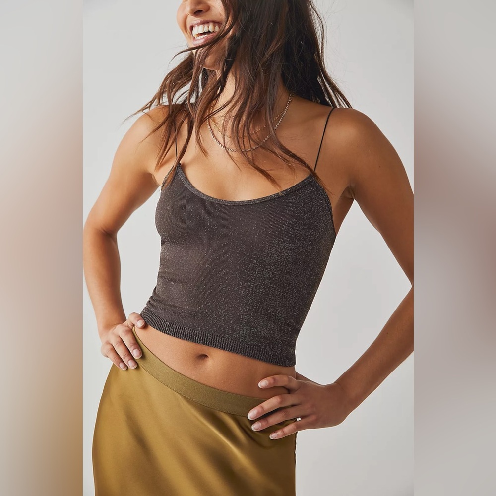 Free People Skinny Strap Seamless Brami - Size M/L